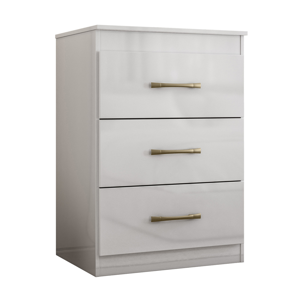 Comoda 3 Gavetas 0420 Branco Moval