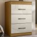 Comoda 3 Gavetas 0420 Freijo Off White Moval