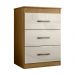 Comoda 3 Gavetas 0420 Freijo Off White Moval
