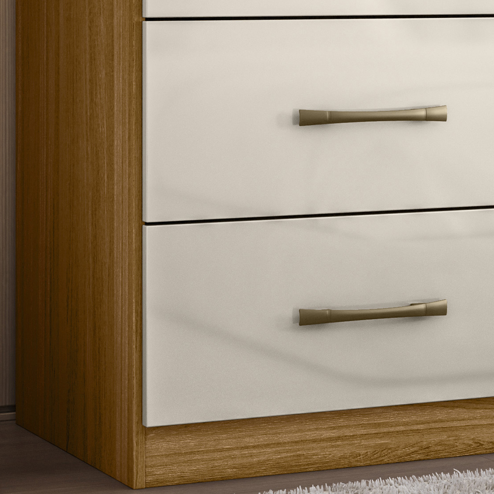 Comoda 3 Gavetas 0420 Freijo Off White Moval