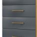 Comoda 4 Gavetas 61 cm MS913 Freijo Cinza Moval