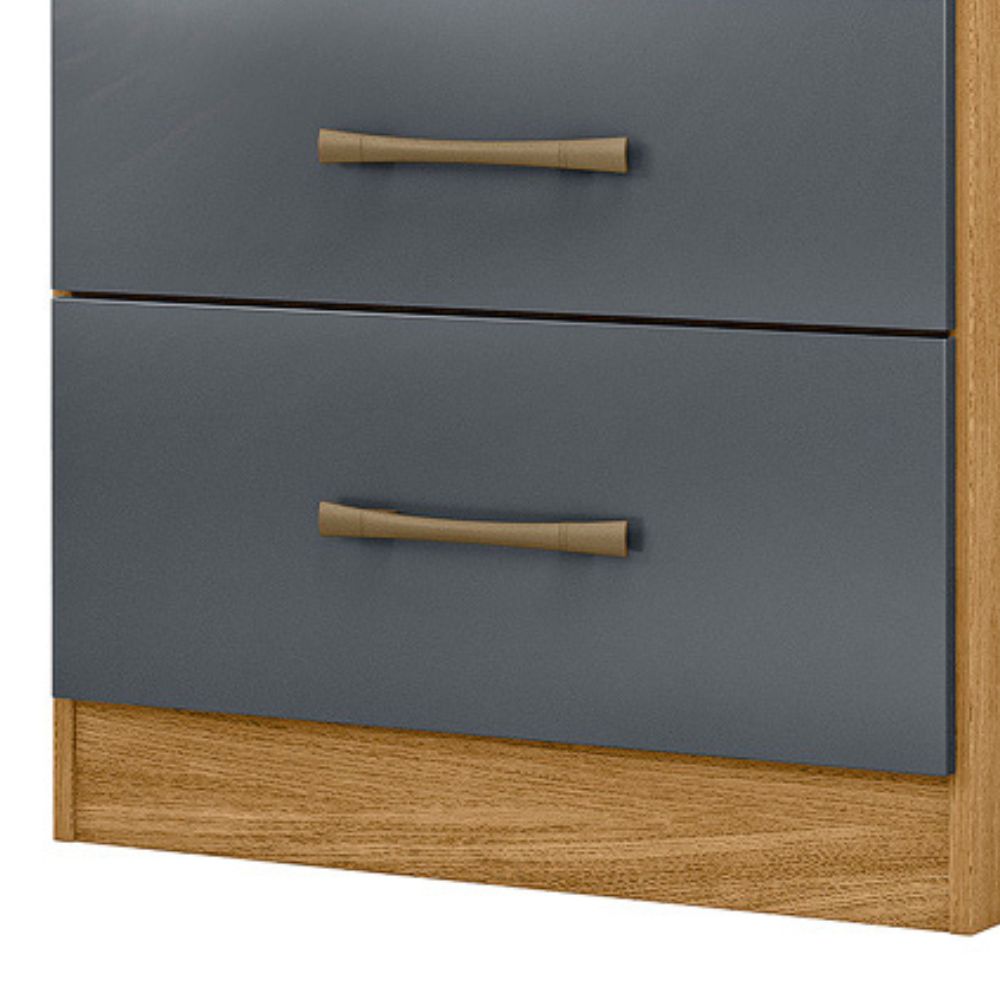 Comoda 4 Gavetas 61 cm MS913 Freijo Cinza Moval