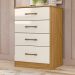 Comoda 4 Gavetas 61 cm MS913 Freijo Off White Moval