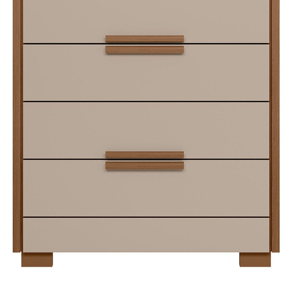 Comoda 4 Gavetas Dhara 86 cm Carvalho Fendi Moval