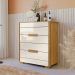 Comoda 4 Gavetas Dhara 86 cm Freijo Off White Moval