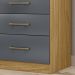 Comoda 4 Gavetas MS9130 Freijo Cinza Moval
