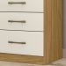 Comoda 4 Gavetas MS9130 Freijo Off White Moval