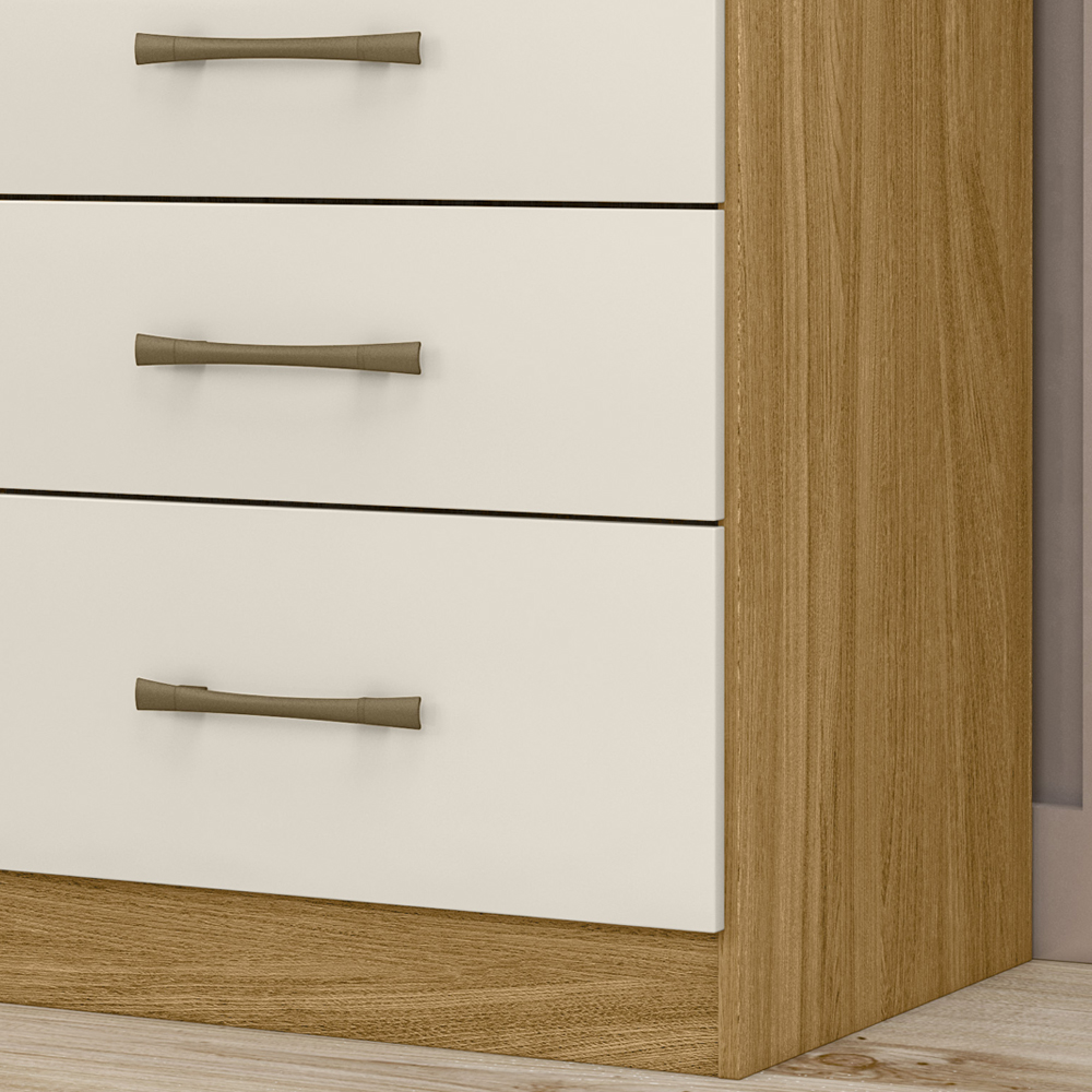 Comoda 4 Gavetas MS9130 Freijo Off White Moval