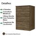 Comoda 4 Gavetas MS9133 Castanho Wood Moval
