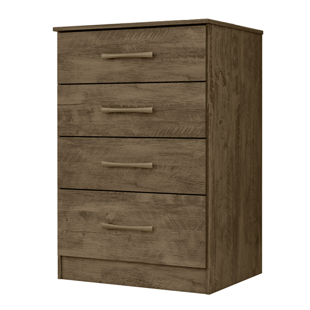 Comoda 4 Gavetas MS9133 Castanho Wood Moval