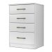 Comoda 4 Gavetas MS9134 Branco Moval