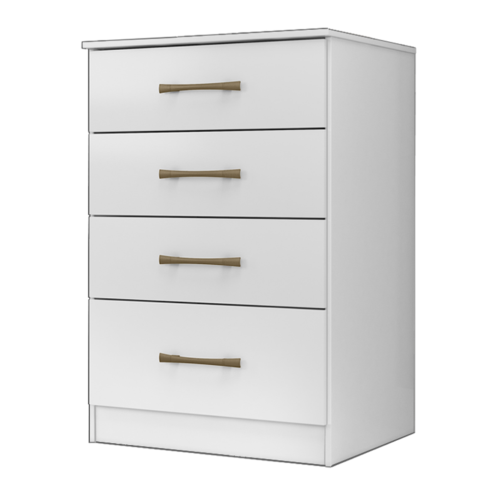Comoda 4 Gavetas MS9134 Branco Moval
