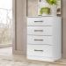 Comoda 4 Gavetas MS9134 Branco Moval