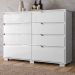 Comoda Georgia 8 Gavetas 147 cm Branco Moval