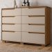 Comoda Georgia 8 Gavetas 147 cm Carvalho Fendi Moval