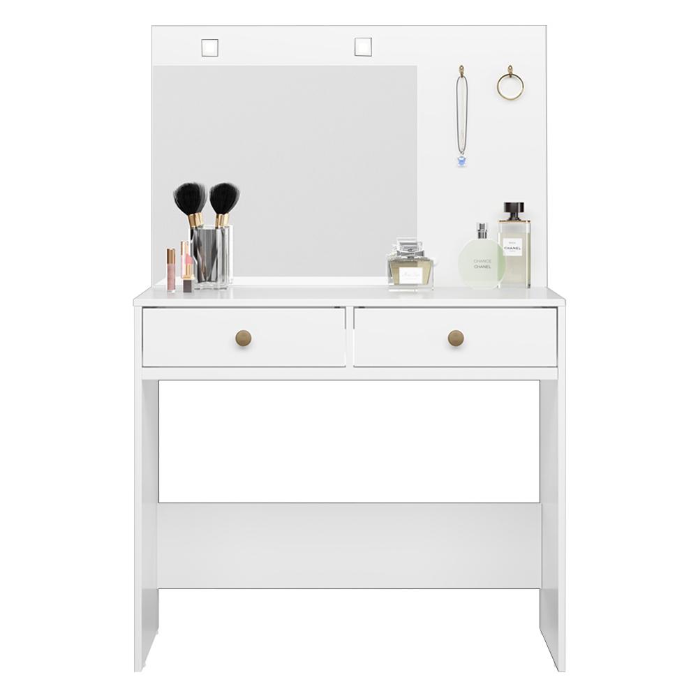 Comoda Penteadeira Camarim Ideal Com Espelho 9924 Branco Moval