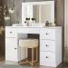 Comoda Penteadeira Camarim Sonhos Com Espelho 9904 Branco Moval