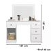Comoda Penteadeira Camarim Sonhos Com Espelho 9904 Branco Moval