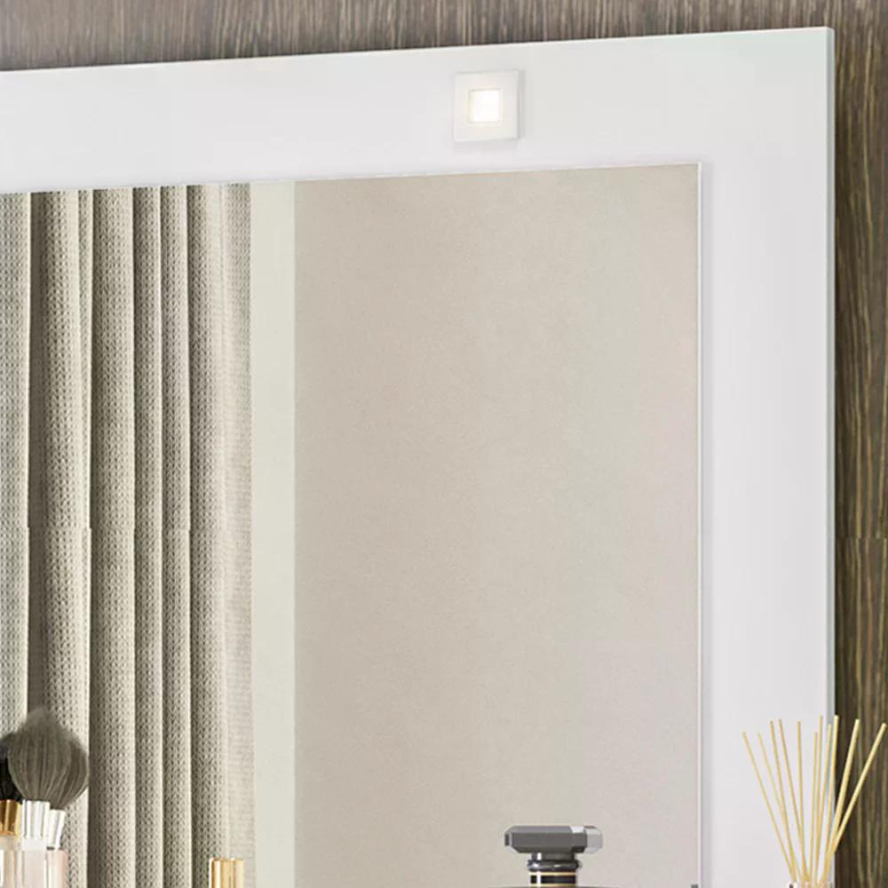 Comoda Penteadeira Camarim Sonhos Com Espelho 9904 Branco Moval