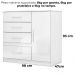 Comoda Venus 4 Gavetas 1 Porta 98 cm Branco Flex Moval