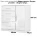 Comoda Venus 4 Gavetas 1 Porta 98 cm Branco Flex Moval