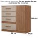 Comoda Venus 4 Gavetas 1 Porta 98 cm Carvalho Fendi Friso Moval