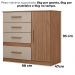 Comoda Venus 4 Gavetas 1 Porta 98 cm Carvalho Fendi Friso Moval