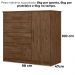 Comoda Venus 4 Gavetas 1 Porta 98 cm Castanho Wood Flex Moval