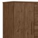 Comoda Venus 4 Gavetas 1 Porta 98 cm Castanho Wood Flex Moval