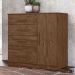 Comoda Venus 4 Gavetas 1 Porta 98 cm Castanho Wood Flex Moval
