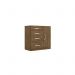 Conjunto Guarda Roupa Madri sem Espelho com Cômoda Vênus - Castanho Wood