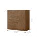 Conjunto Guarda Roupa e Cômoda Seicheles Castanho Wood