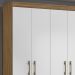 Guarda Roupa 6 Portas 9530 Naturale Branco Moval