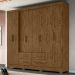 Guarda Roupa 8 Portas Alexis Castanho Wood