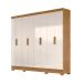 Guarda Roupa 8 Portas Superagui Freijó Off White