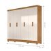 Guarda Roupa 8 Portas Superagui Freijó Off White
