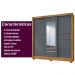 Guarda Roupa Casal 3 Portas Deslizantes com Espelho 2 Gavetas Bahamas - Freijo / Cinza