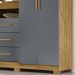 Guarda Roupa Casal 5 Portas 9070 Freijo Cinza Moval