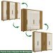 Guarda Roupa Casal 6 Portas 4 Gav 0340 Freijo Off White Moval