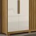 Guarda Roupa Casal 6 Portas 4 Gav 0340 Freijo Off White Moval