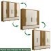 Guarda Roupa Casal 6 Portas 5 Gav 0330 Freijo Off White Moval