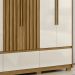 Guarda Roupa Casal 6 Portas 5 Gav 0330 Freijo Off White Moval