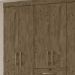 Guarda Roupa Casal 6 Portas 8683 Castanho Wood Moval
