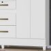 Guarda Roupa Casal 6 Portas 8684 Branco Moval