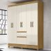 Guarda Roupa Casal 6 Portas 8990 Freijo Off White Moval