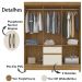 Guarda Roupa Casal 6 Portas 8990 Freijo Off White Moval