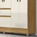 Guarda Roupa Casal 6 Portas 8990 Freijo Off White Moval
