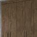 Guarda Roupa Casal 6 Portas 8993 Castanho Wood Moval