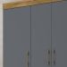 Guarda Roupa Casal 6 Portas 9120 Freijo Cinza Moval