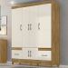 Guarda Roupa Casal 6 Portas 9120 Freijo Off White Moval